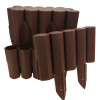 Záhradný obrubník plast 220 cm x 15 cm hnedý