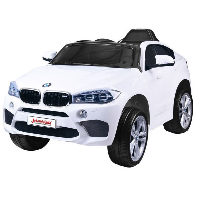 Joko Elektrické autíčko BMW X6, 2x45W motor, kožené sedadlo, EVA kolesá, USB, MP3, biela