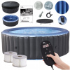 Nafukovací bazén kruhový s hydromasážou MSpa 930 l (Nafukovací hydromasážny bazén kruhový SPA MSpa Bergen 6 osôb 204cm 930L)