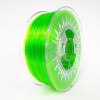 Devil Design PETG filament 1 kg Farba: Bright Green Transparent, Priemer: 1,75