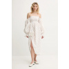 Ľanové šaty The Sleeper ATDR01F015R biela L