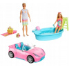 Barbie Doll a Ken s bazénom a kabriolet GJB71 (Barbie Doll a Ken s bazénom a kabriolet GJB71)