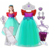 KOSTÝM MORSKEJ PANNY ARIEL, ŠATY, PREZLEČENIE NA PLES, KARNEVAL, VEĽKOSŤ 116-122