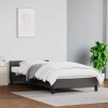 vidaXL Posteľný rám s čelom sivý 100x200 cm umelá koža