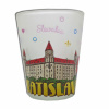 Panák (štamprľa) Bratislava Slovakia 0,04 l - priehľadný