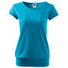 Malfini dámske tričko s menom a korunkou CITY Veľkosť: XXL, farba trička: tyrkysová