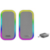 Marvo reproduktory HAVOC 20GY, 6W, šedé, podsvietené SG-285 GY