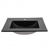 CMD Umývadlo do kúpeľne LAVA BLACK 80 UM-8003-80-BLACK DP, čierna