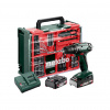 Metabo Metabo AKU vrtací šroubovák BS 18 Set, 2x 18V 2Ah v kufru 602207710