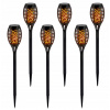 Solárne svietidlá - 6 x SVETLOVÁ SVIETIDLO 50CM, 12 LED FLAMES (Solárne svietidlá - 6 x SVETLOVÁ SVIETIDLO 50CM, 12 LED FLAMES)