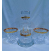 Crystalite Bohemia Wellington whisky set 2+1 zlato + diaryt