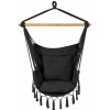 Závesné hojdacie kreslo - Brazílska hojdacia sieť Armchair Rhodes66 130x100 WZ4 Black (Brazílska hojdacia sieť Armchair Rhodes66 130x100 WZ4 Black)
