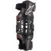 Kolenné ortézy BIONIC-10 CARBON 2020, ALPINESTARS (čierna/červená, pravé koleno)
