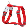 Loom in Bloom Postroj pre psa Red Dingo hladký 37-61 cm Červená