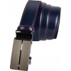 Opasok - PA288 Brown Belt, Čierna, červená, námornícka modrá - mužský produkt (Pánsky kožený pás pre nohavice 3,5 široký stroj)