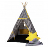 Golden kids Stan Teepee s väčším príslušenstvom - čierno-bielo-žltý
