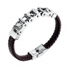 Gaira® Kožený náramok Chain 30294-22, Farba kože hnedá