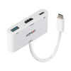 LINDY USB-C® adaptér [1x USB-C® zástrčka - 1x HDMI zásuvka, USB 3.2 gen. 1 zásuvka A] 43340; 43340
