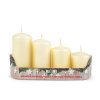 Stoklasa Adventné sviečky zostupne krémové 4 ks
