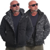 Yakuza pánska zimná obojstranná bunda SILENCE REV WJB 22048 black/grey Veľkosť: 3XL, Farba: čierna