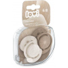 LOVI 22/907 Dynamický silikónový cumlík 6-18m 2 ks Harmony Girl