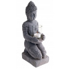Svietník, lampáš - Candlestick Socha 35 cm Buddha Cement (Svietník, lampáš - Candlestick Socha 35 cm Buddha Cement)