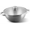 Hrniec Wok MagicHome Chloe, 26 cm, 5 lit., so sklenenou pokrievkou, nerez