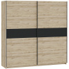 FRONTI Šatníková skriňa BERNO 200 - jackson hickory + antracit