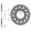 oceľová rozeta SUN1-5138-45, SUNSTAR (45 zubov) SUZUKI GS 400, GSX 400 E