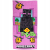 MINECRAFT Osuška 100 % BAVLNA VEĽKÁ 70 x 140 cm Plážová