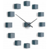 Designové nástěnné nalepovací hodiny Future Time FT3000GY Cubic light grey