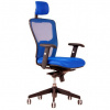Ergonomická kancelárska stolička OfficePro Dike Farba: modrá, Opierka hlavy: s opierkou 4 farby