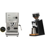 Profitec GO, brushed stainless steel + Eureka Mignon Zero 65 Speedy, CR black