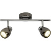 Brilliant Milano G21713/76 stropná lampa LED GU10 6 W chróm, čierna; G21713/76