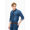 Pánska košeľa WRANGLER / W59741B4E WESTERN DENIM Farba: Modrá, Veľkosť: M