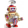 Replika historickej hračky Blechfabrik - Robot Big Band 10 cm uni