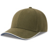 Atlantis Headwear Kšiltovka Pilot Piping Sandwich-S, těžká, 6 panelová, sandwich COT33027455099-olive Olivová UNI