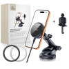 TECH-PROTECT V9 ARCTICBOOST MAGNETIC MAGSAFE DASHBOARD & VENT CAR MOUNT WIRELESS CHARGER 25W QI2.2 Čierny