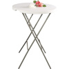 Stalgast® Gulatý cateringový barový stôl d 800x1100 skladací