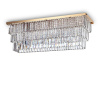 Krištáľové svietidlo IDEAL LUX MARTINEZ PL8 ORO 213569