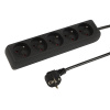 Sieťová predlžovačka PR-570P 5-Zásuviek s uzemnením 3m čierna 3x1,5mm