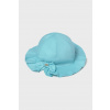 Detský bavlnený klobúk Mayoral 10879.4J.Baby.PPYA tyrkysová 48