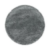 Kusový koberec Fluffy Shaggy 3500 light grey kruh Rozmery koberca: 120x120 kruh
