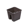 PlasticFuture Truhlík na zábradlie Ratona antracit 28 cm