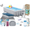 Rámový obdĺžnikový bazén Intex 488 x 244 cm (Obdĺžnikový rám záhradný bazén Intex 26792 488x244x107 16v1 MODEL2025)