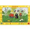 Dino Bikes Krtkove puzzle na výlete, 15 dielikov - Dino