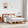 zahrada-XL Posteľ bez matraca voskovo hnedý 135x190 cm masívna borovica 3306521