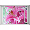 Self -adhézne 3D okno Pink Lily 90x60 (Self -adhézne 3D okno Pink Lily 90x60)