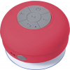 Plastový Bluetooth reproduktor odolný proti vode, červená