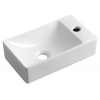 Sapho SMALL MARGITHA keramické umývadlo 38x22cm, otvor pro batériu vpravo, biela MGT3822